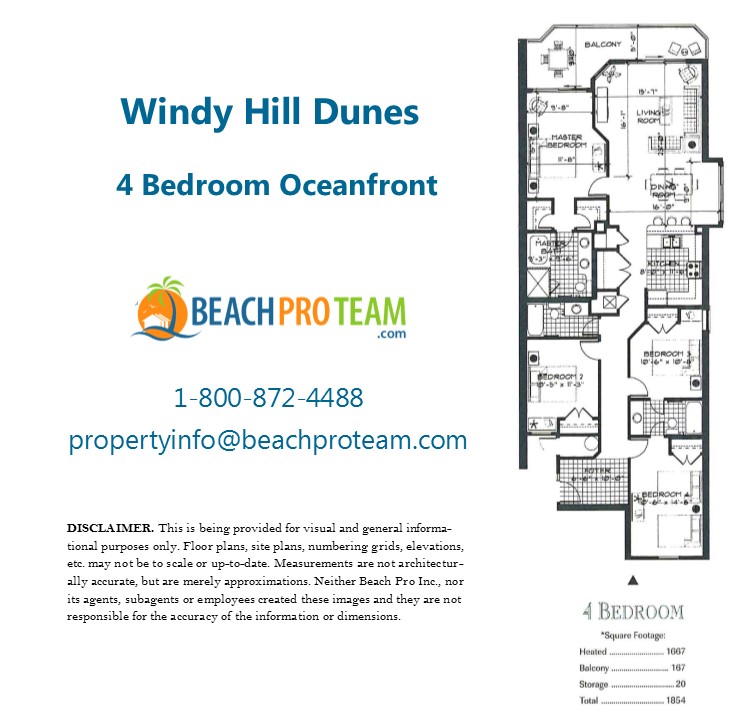 Windy Hill Dunes Floor Plan A - 4 Bedroom Oceanfront